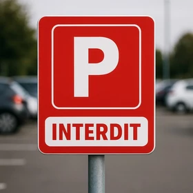Panneau Parking Interdit - Stationnement Privé - Signalétique