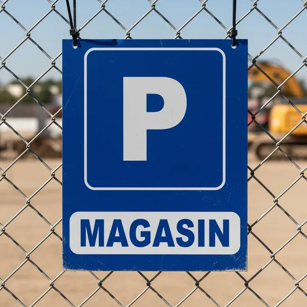 Panneau signalétique Parking réservé aux clients magasin