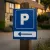 Panneau parking flèche gauche – Signalétique directionnelle