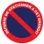 Etiquette de dissuasion "défense de stationner à cet endroit" lot de 20 pièces-Panneau stationnement-Panneaux Signalétiques