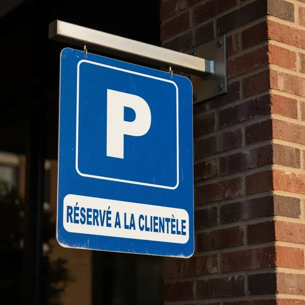 Parking Réservé Clients | Signalétique Emplacement Clientèle