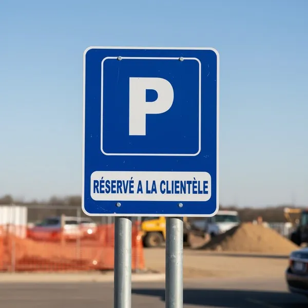Parking Réservé Clients | Signalétique Emplacement Clientèle