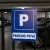 Panneau signalétique Parking privé accès réservé extérieur