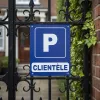 Panneau signalisation Parking réservé clients aluminium extérieur