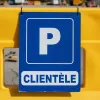 Panneau signalisation Parking réservé clients aluminium extérieur