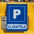 Panneau signalisation Parking réservé clients aluminium extérieur