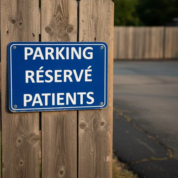 Panneau Parking réservé patients – Panneau parking