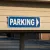 Panneau Parking flèche droite en aluminium | Signalétique extérieure