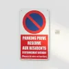 Parking privé réservé résidents - Panneau mise en fourrière