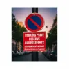 Parking privé réservé résidents - Panneau mise en fourrière