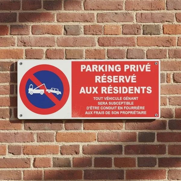 Parking Privé Résidents – Stationnement Interdit Non-Résidents