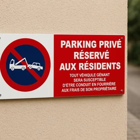 Parking Privé Résidents – Stationnement Interdit Non-Résidents