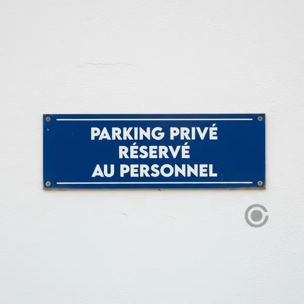 Panneau parking privé réservé au personnel – Panneau parking