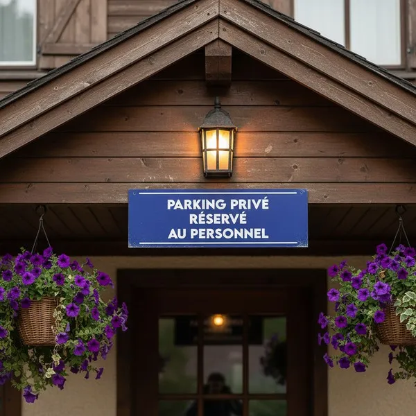 Panneau parking privé réservé au personnel – Panneau parking