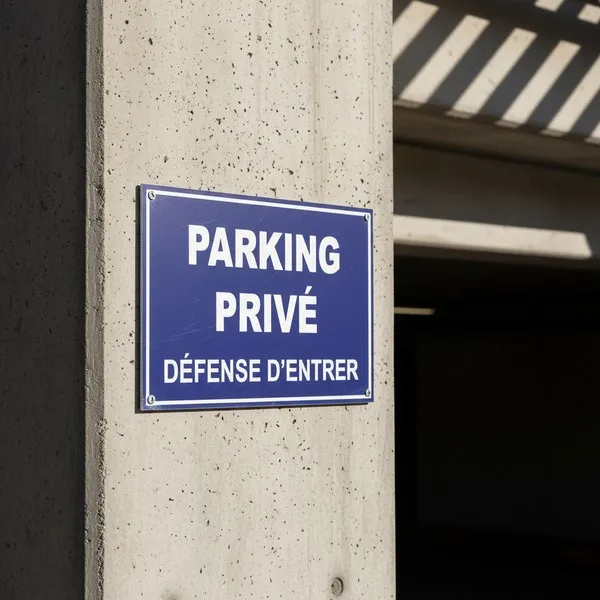 Panneau parking privé stationnement interdit- Défense d’entrer