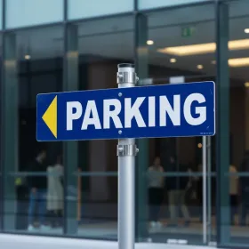 Panneau Parking Flèche Gauche | Signalisation Directionnelle