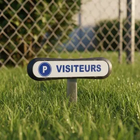 Plaque d’identification parking visiteur – Panneau signalétique