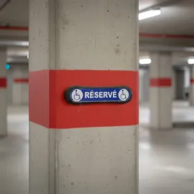 Plaque de parking Handicapé – Signalétique Parking Réservé PMR
