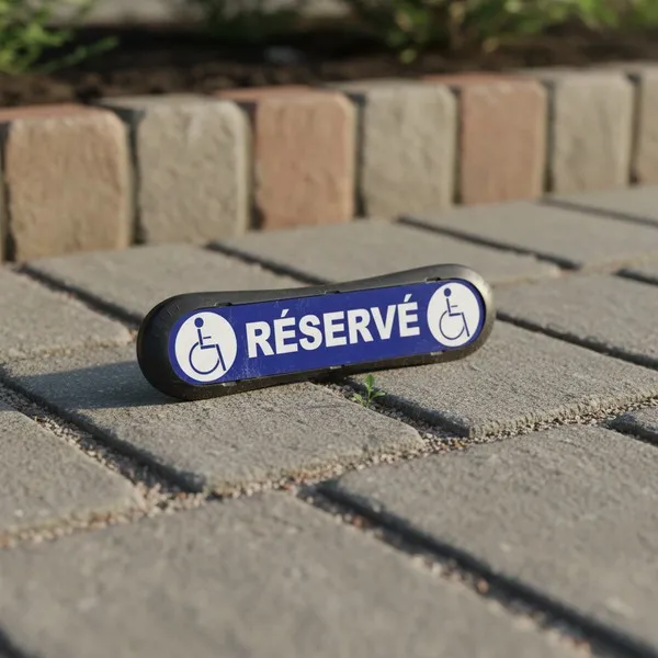 Signalétique Plaque Parking Handicapé PMR – Place Accessible