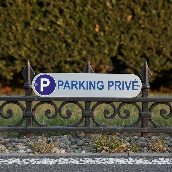 Plaque de parking privé 500x110mm 5mm – Panneau robuste