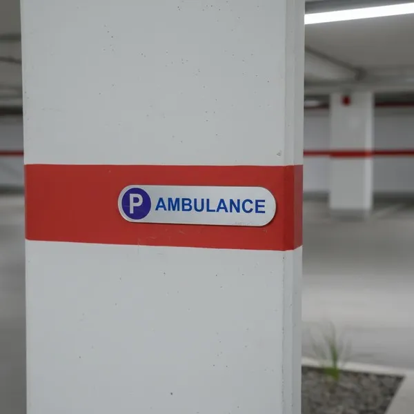 Plaque de parking ambulance – Panneau parking