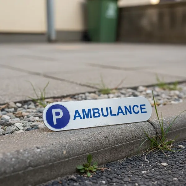 Plaque de parking ambulance – Panneau parking