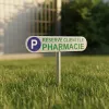 Plaque de parking réservé clientèle pharmacie – Panneau parking