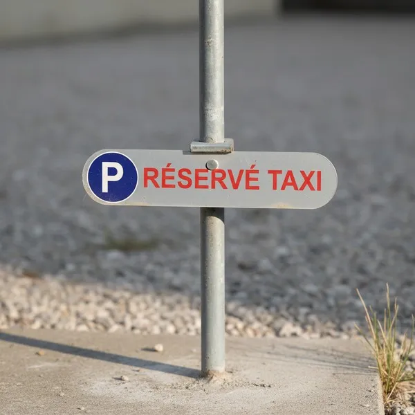 Plaque de parking réservé taxi – Panneau parking