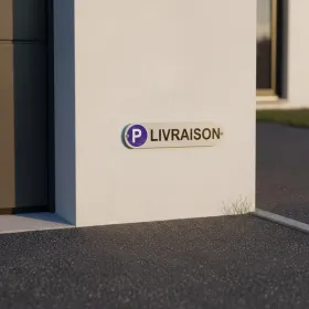 Plaque parking livraison 500x110mm – Panneau signalétique 5mm