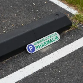 Plaque Parking Réservé Client Pharmacie 500x110mm