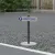 Plaque parking visiteurs extérieure 500x110mm – 5mm, disponible