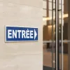 Panneau entrée à droite – Signalétique Bureau