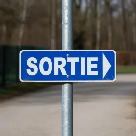 Panneau sortie à droite | Issue de secours directionnelle