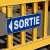 Panneau Sortie à Gauche | Flèche Orientation Sécurité