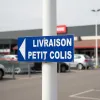 Panneau livraison petit colis à gauche – Signalétique Bureau