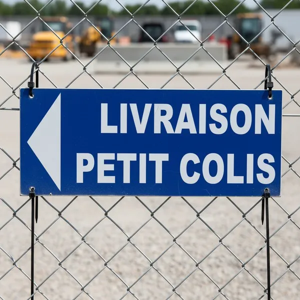 Panneau livraison petit colis à gauche – Signalétique Bureau