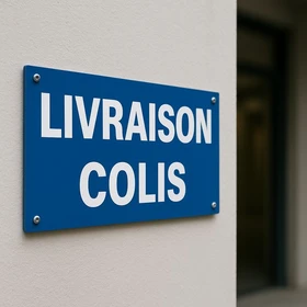Panneau "livraison colis" – Signalétique Bureau