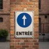 Panneau direction entrée accès bâtiment – Signalétique extérieure