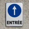 Panneau direction entrée accès bâtiment – Signalétique extérieure