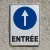 Panneau direction entrée accès bâtiment – Signalétique extérieure