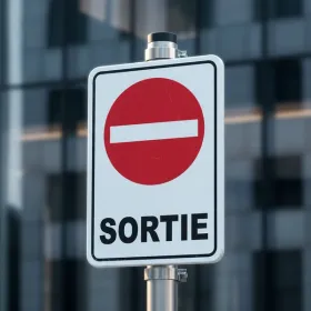 Panneau Sortie interdite – Panneau routier