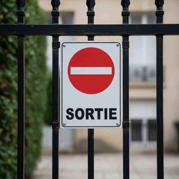 Panneau Sortie interdite – Panneau routier
