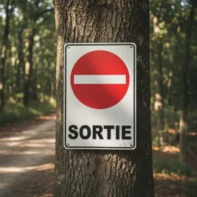 Panneau Sortie interdite – Panneau routier