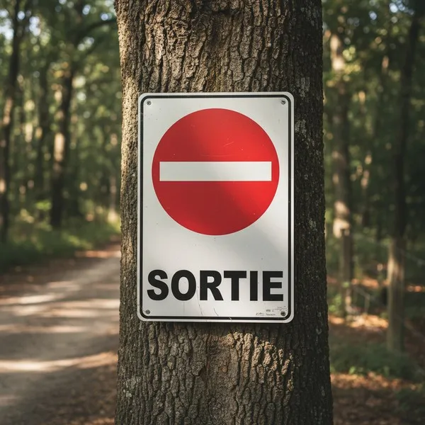Panneau Sortie interdite – Panneau routier
