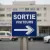 Panneau sortie visiteurs droite – Panneau directionnel