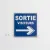 Panneau sortie visiteurs droite – Panneau directionnel