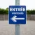 Panneau entrée visiteurs gauche – Panneau directionnel