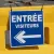 Panneau entrée visiteurs gauche – Panneau directionnel