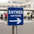 Panneau entrée visiteurs droite – Panneau directionnel