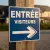 Panneau entrée visiteurs droite – Panneau directionnel
